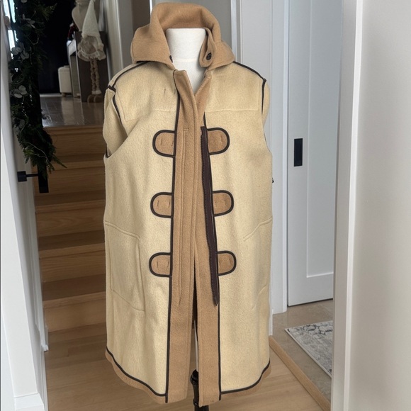 Vintage Gloverall Original Camel Wool Duffle Hooded Toggle Coat US 18 L/XL - Picture 7 of 15